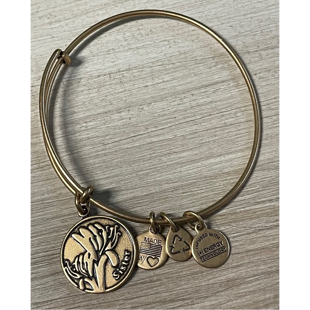 Alex and Ani 2014 Sister Flower Bangle Bracelet
